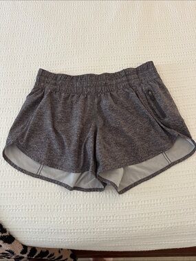 lululemon athletica Heathered Charcoal Gray Athletic Shorts